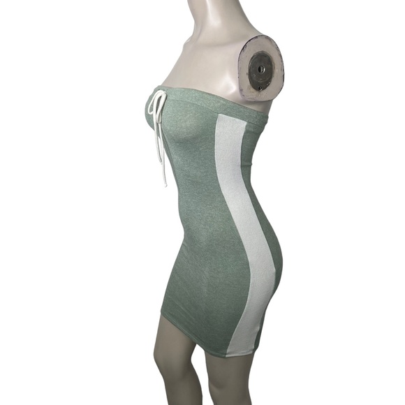 Mint Tennis Tube Knit Mini Dress - Picture 3 of 7